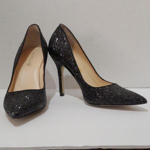 Boutique 9 black glitter pumps